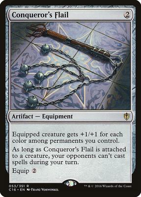 Conqueror's Flail card from Commander 2016