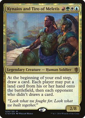 Kynaios and Tiro of Meletis card from Commander 2016