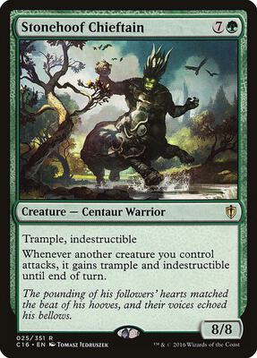 Stonehoof Chieftain card from Commander 2016