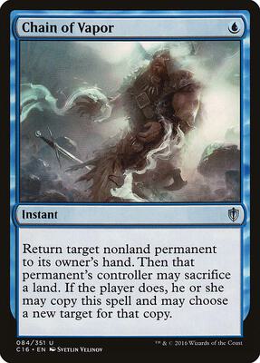 Chain of Vapor card from Commander 2016