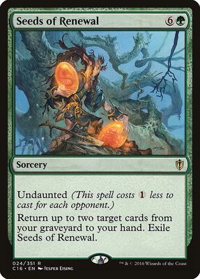 Seeds of Renewal card from Commander 2016