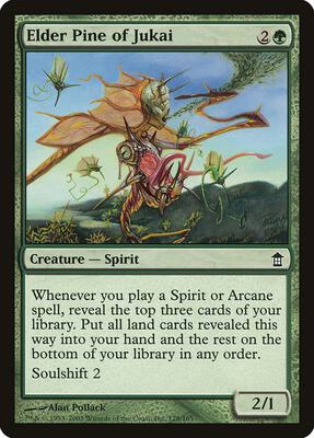 Elder Pine of Jukai card from Saviors of Kamigawa