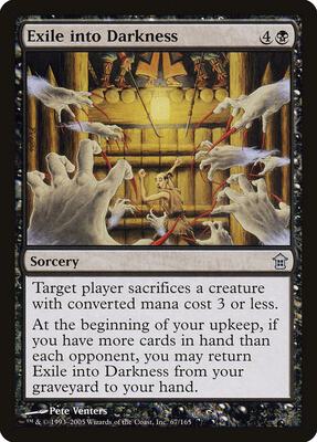 Exile into Darkness card from Saviors of Kamigawa