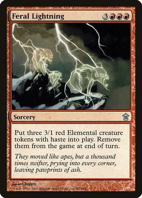 Feral Lightning card from Saviors of Kamigawa