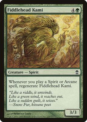 Fiddlehead Kami card from Saviors of Kamigawa