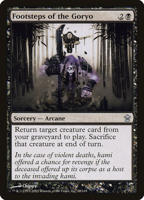 Footsteps of the Goryo card from Saviors of Kamigawa