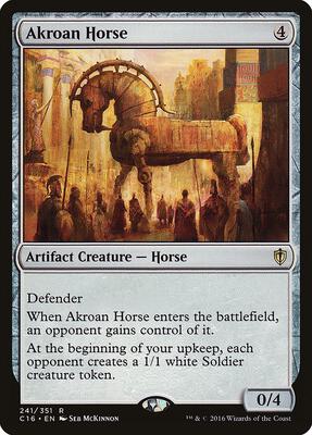 Akroan Horse card from Commander 2016