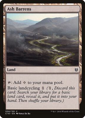 Ash Barrens card from Commander 2016