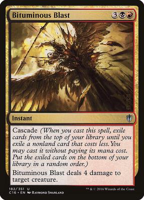 Bituminous Blast card from Commander 2016