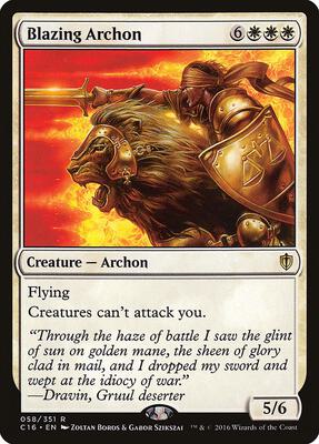 Blazing Archon card from Commander 2016