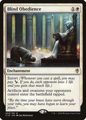Blind Obedience card from Commander 2016