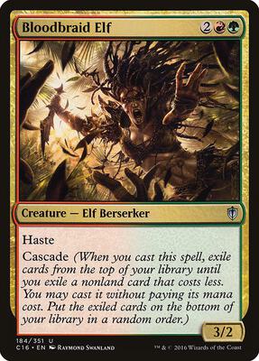 Bloodbraid Elf card from Commander 2016