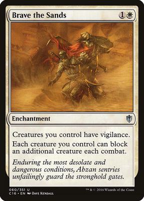 Brave the Sands card from Commander 2016