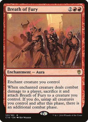 Breath of Fury card from Commander 2016