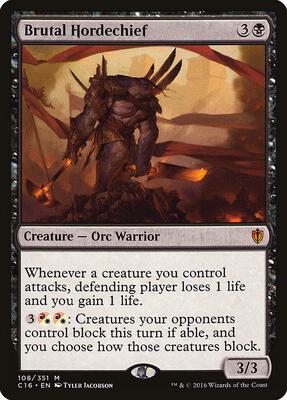 Brutal Hordechief card from Commander 2016