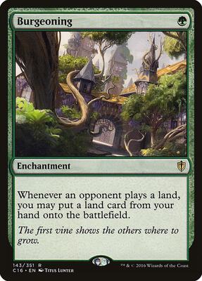 Burgeoning card from Commander 2016