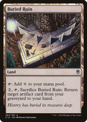 Buried Ruin card from Commander 2016
