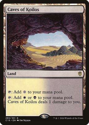 Caves of Koilos card from Commander 2016