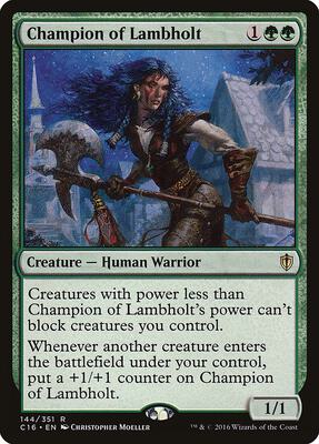 Champion of Lambholt card from Commander 2016