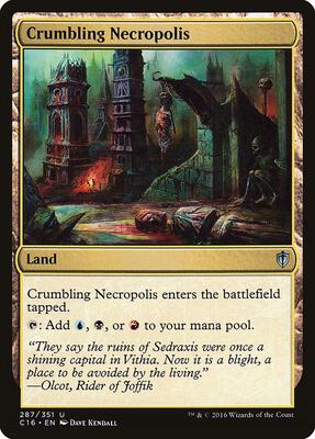 Crumbling Necropolis card from Commander 2016