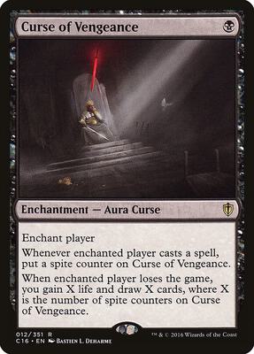 Curse of Vengeance card from Commander 2016