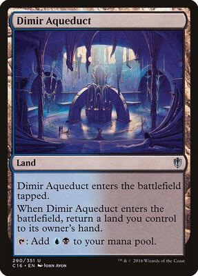 Dimir Aqueduct card from Commander 2016