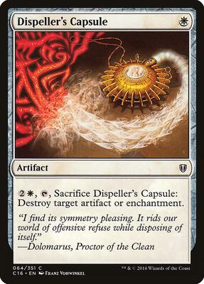Dispeller's Capsule card from Commander 2016