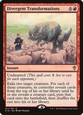 Divergent Transformations card from Commander 2016