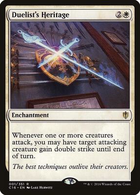 Duelist's Heritage card from Commander 2016