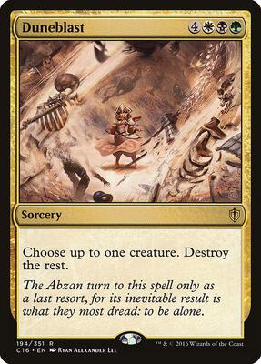 Duneblast card from Commander 2016