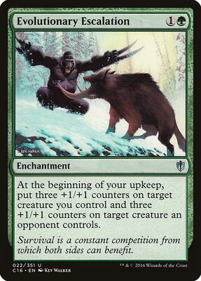 Evolutionary Escalation card from Commander 2016