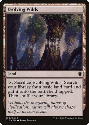 Evolving Wilds card from Commander 2016