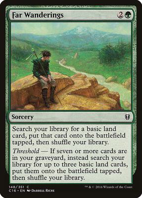 Far Wanderings card from Commander 2016