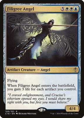 Filigree Angel card from Commander 2016