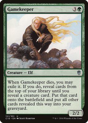 Gamekeeper card from Commander 2016