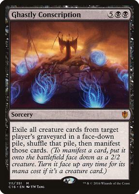 Ghastly Conscription card from Commander 2016