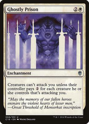 Ghostly Prison card from Commander 2016