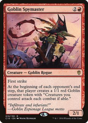 Goblin Spymaster card from Commander 2016