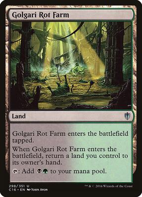 Golgari Rot Farm card from Commander 2016