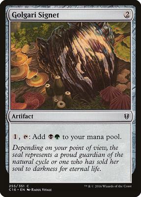 Golgari Signet card from Commander 2016