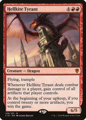 Hellkite Tyrant card from Commander 2016