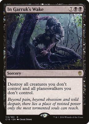 In Garruk's Wake card from Commander 2016