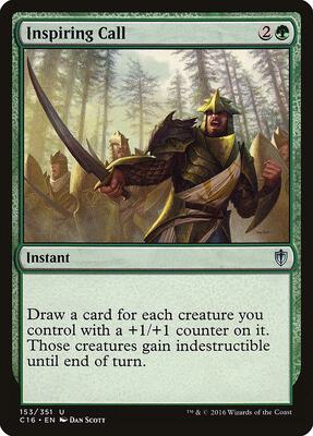 Inspiring Call card from Commander 2016