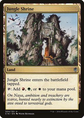 Jungle Shrine card from Commander 2016