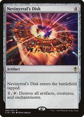 Nevinyrral's Disk card from Commander 2016