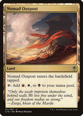 Nomad Outpost card from Commander 2016