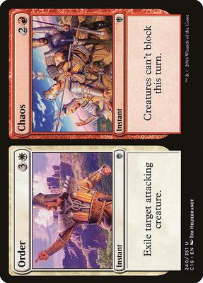 Order // Chaos card from Commander 2016