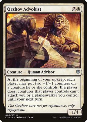 Orzhov Advokist card from Commander 2016