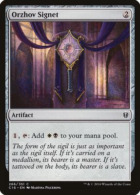 Orzhov Signet card from Commander 2016