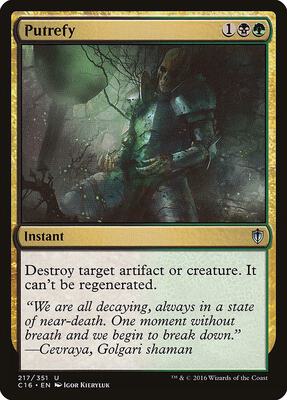 Putrefy card from Commander 2016